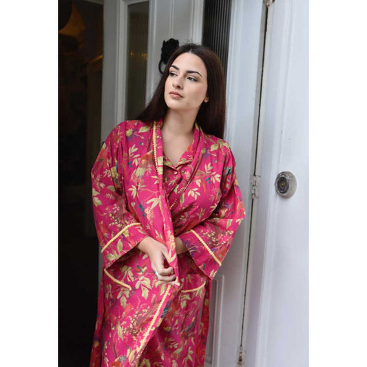 Hot Pink Dressing Gown