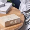 Flip Click Clock White Birch