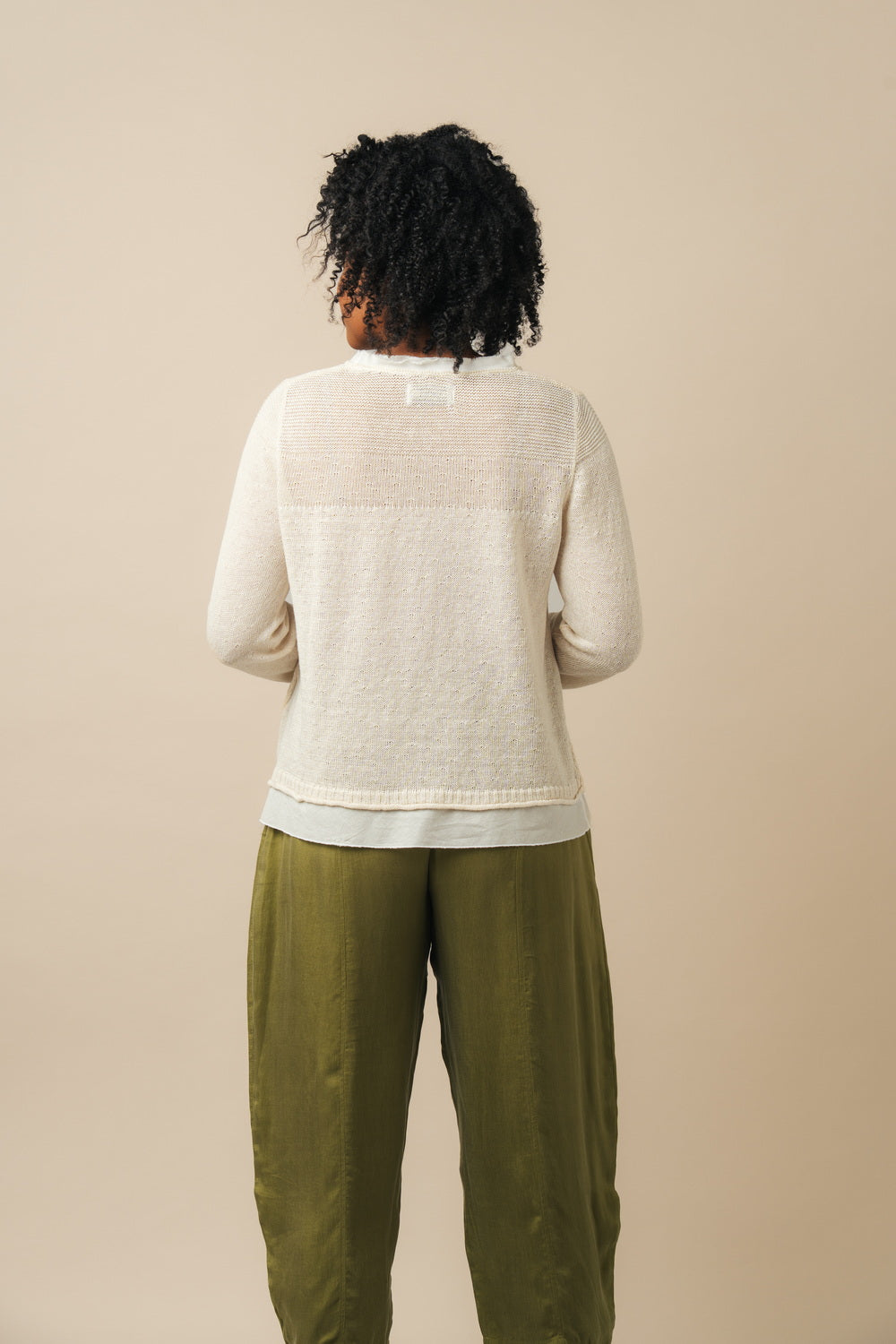 Stichill Long Sleeve Sweater Linen