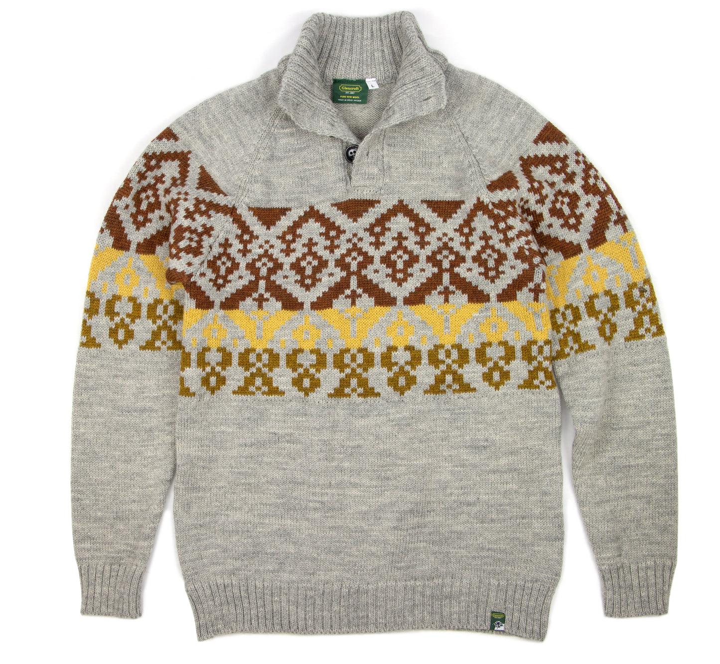 Beck Button Neck Nordic Jumper