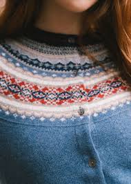 Alpine Short Cardigan Blue Morning