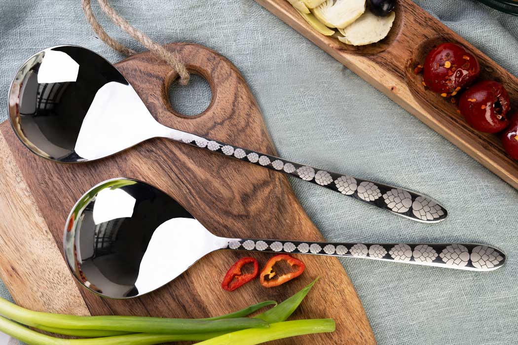 Pair of Artichoke Serving Spoon