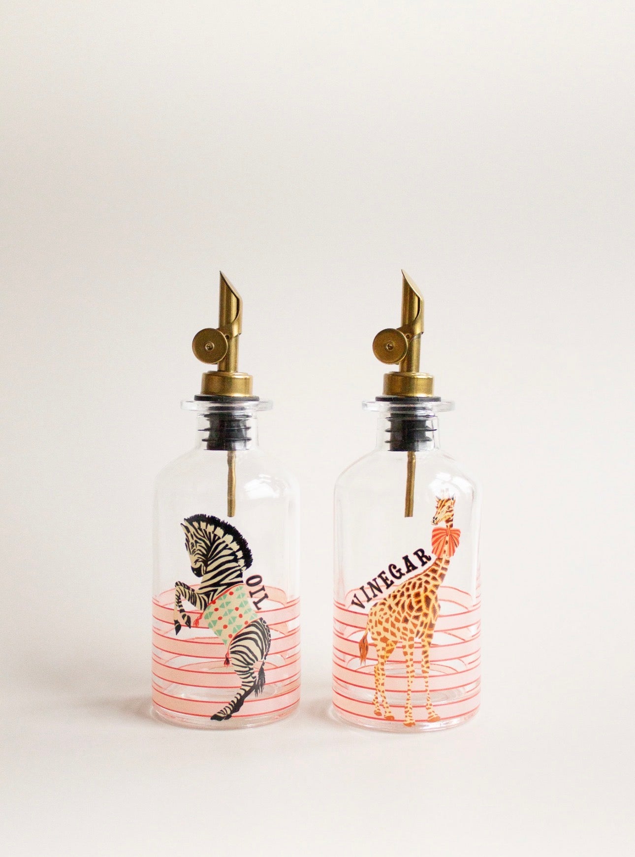 YVONNE ELLEN GLASS OIL & VINEGAR ANIMAL