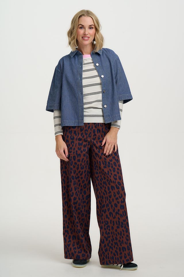 BLUE STRIPE DENIM  AMITY JACKET