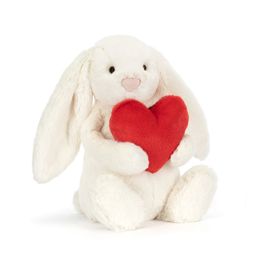 Bashful Red Love Heart Bunny Little