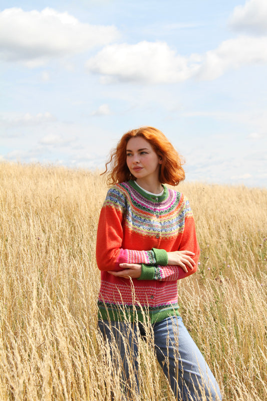 Alpine Short Cardigan Bella Rose