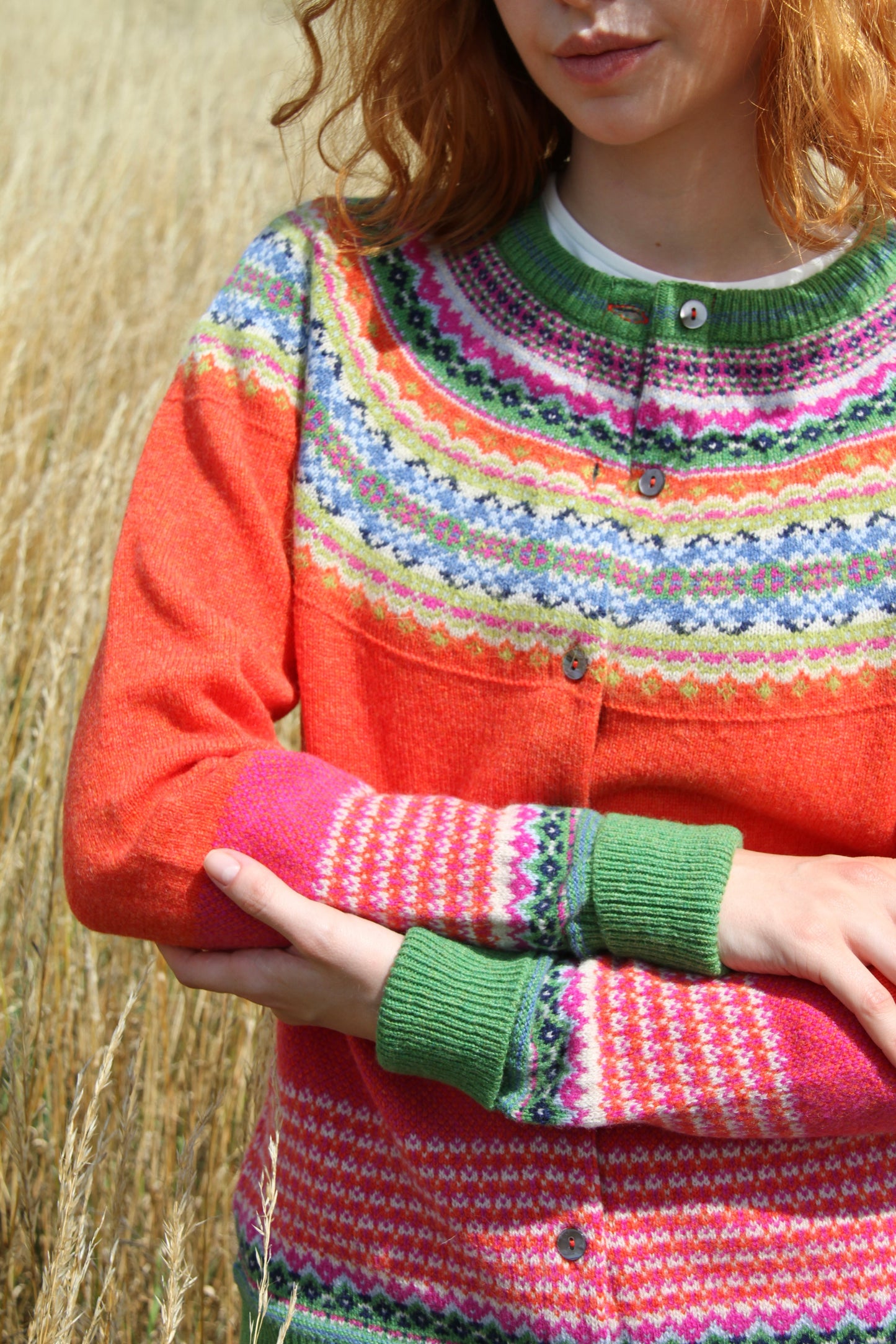 Alpine Short Cardigan Bella Rose