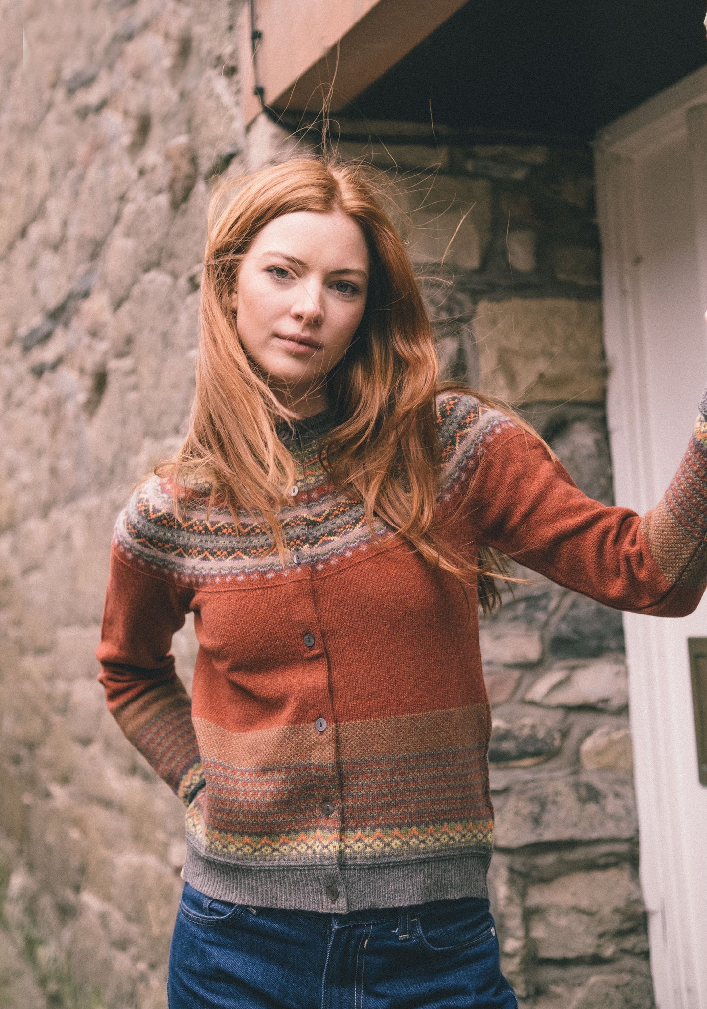 Alpine Short Cardigan Copperleaf