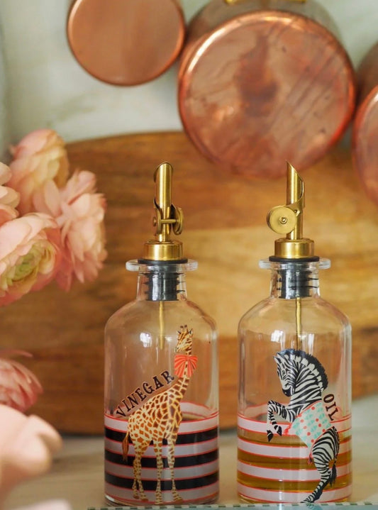 YVONNE ELLEN GLASS OIL & VINEGAR ANIMAL