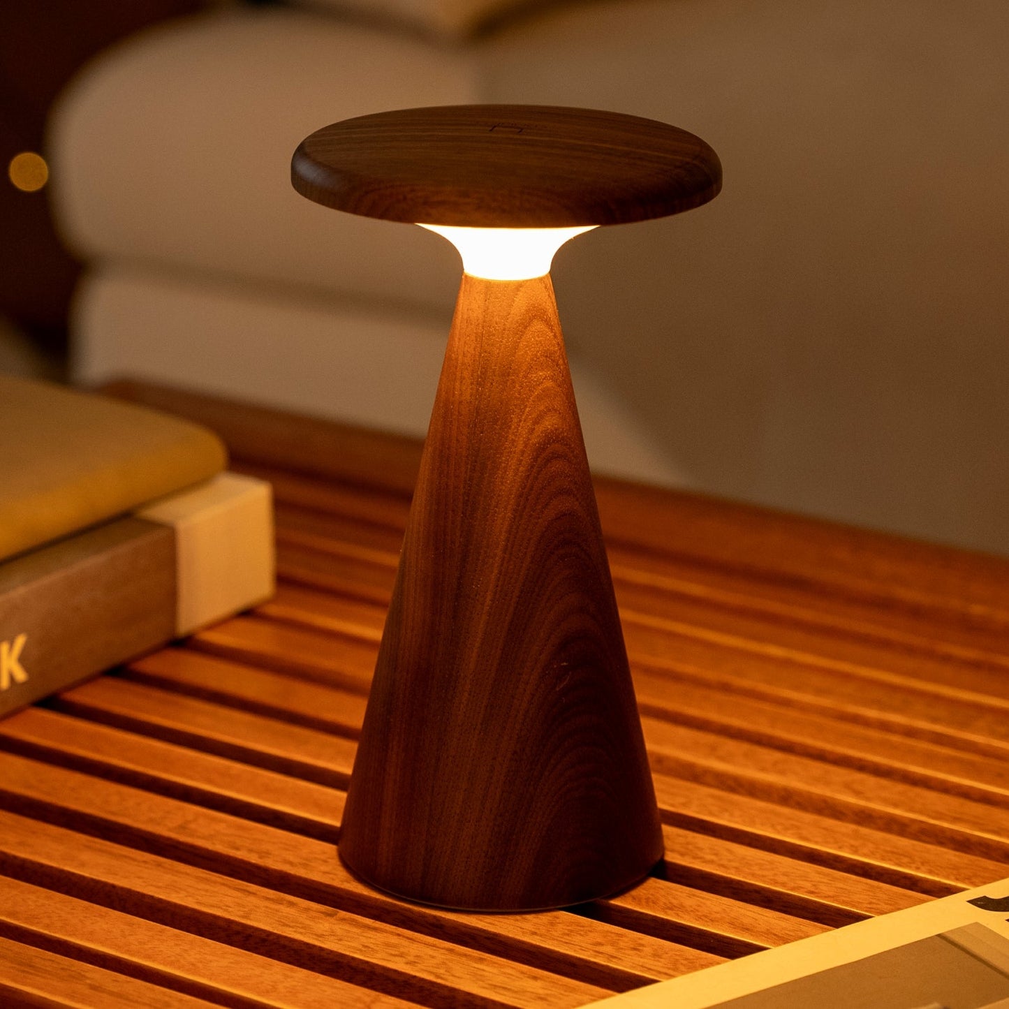 Sylva Table Lamp Large Walnut