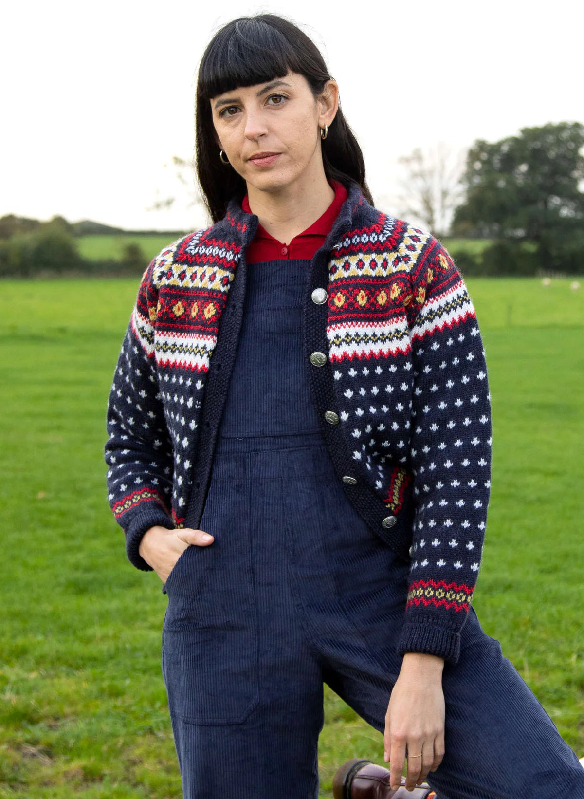 Molly Cardigan Navy Medium (12-  14)