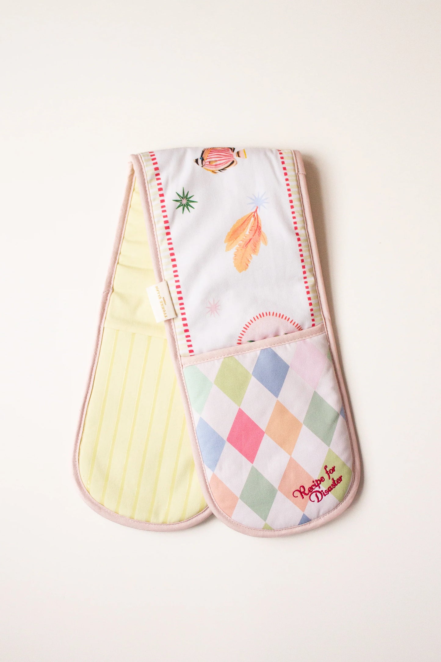 YVONNE ELLEN DOUBLE OVEN GLOVE HARLEQUIN