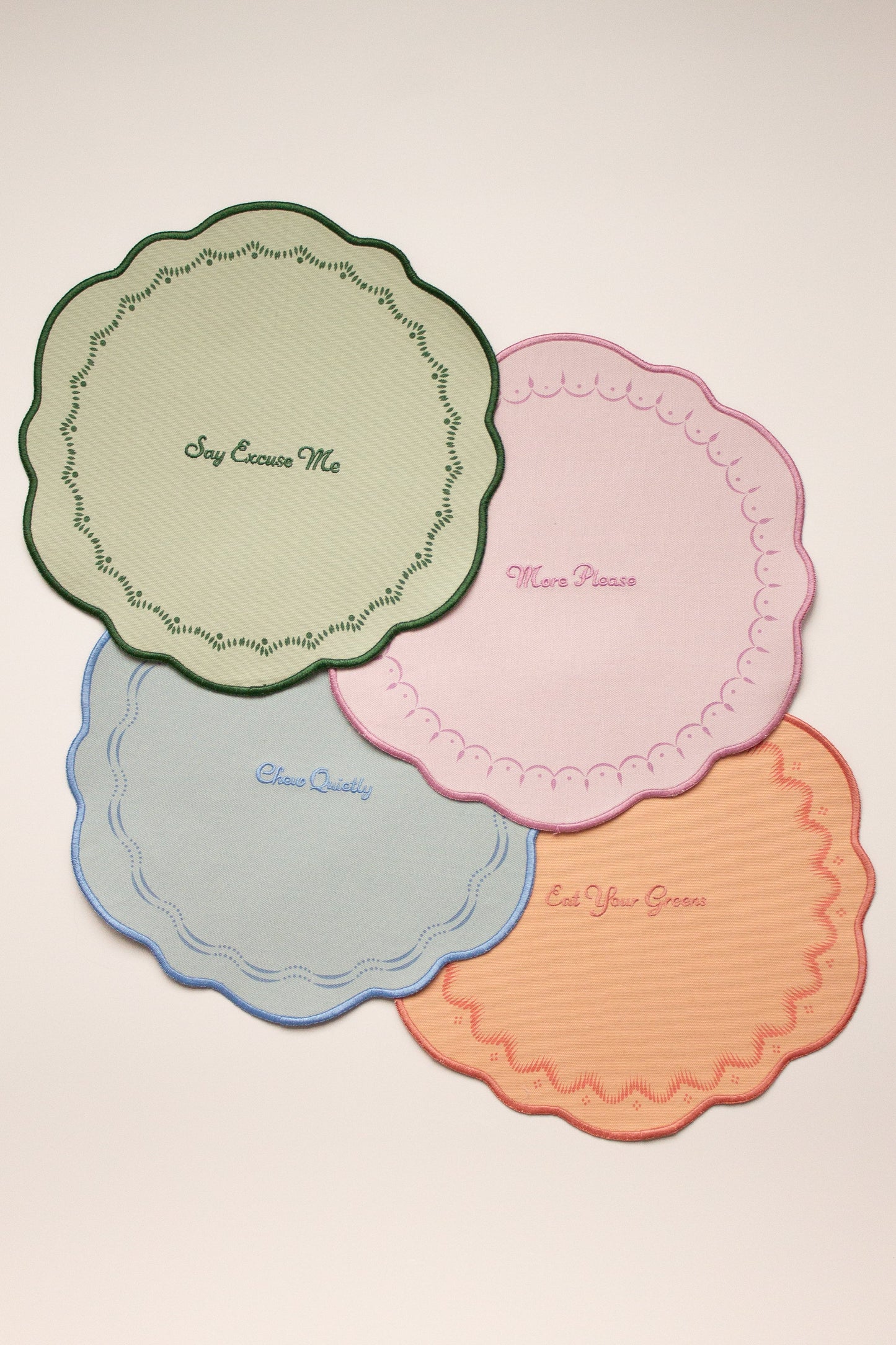 YVONNE ELLEN SO4 SLOGAN PLACEMATS