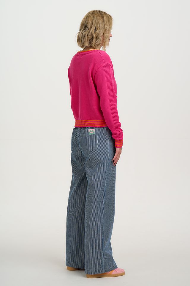 PINK, ORANGE HIGHLIGHTS  SIGOURNEY CARDIGAN