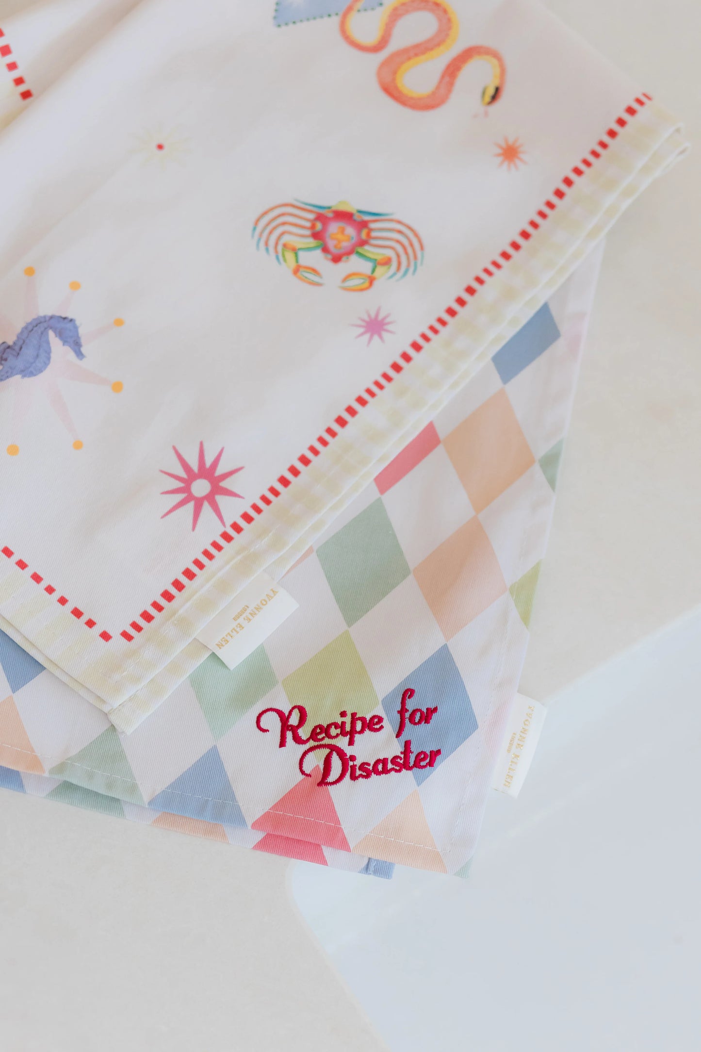 YVONNE ELLEN SET OF 2 TEA TOWELS HARLEQUIN