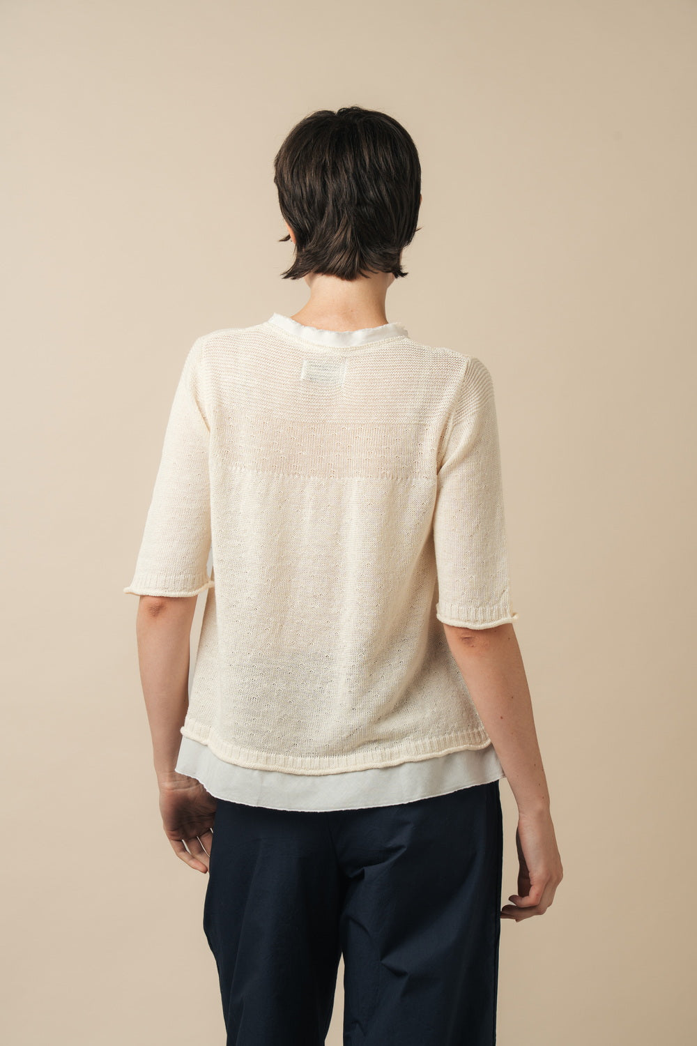 Stichill Short Sleeve Sweater Linen