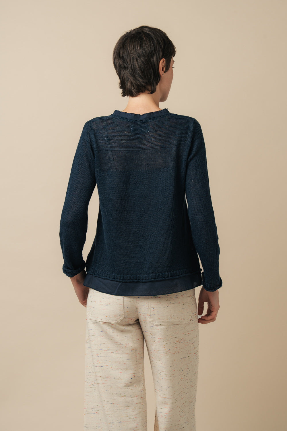 Stichill Short Sleeve Sweater Linen