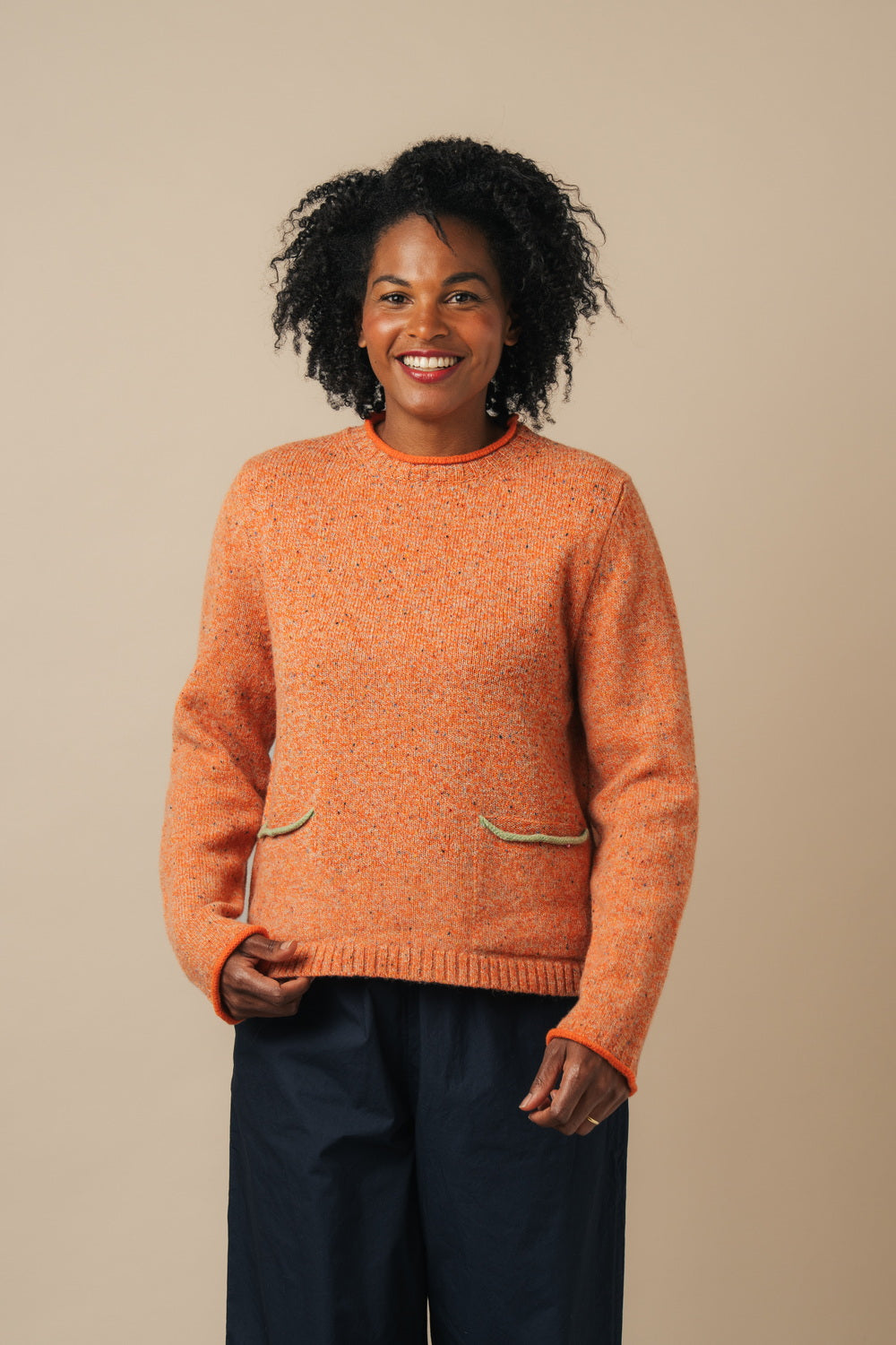 Tweed Nep Sweater Dune