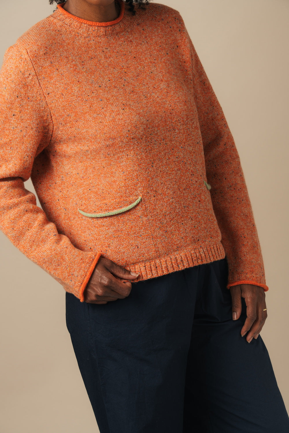 Tweed Nep Sweater Dune