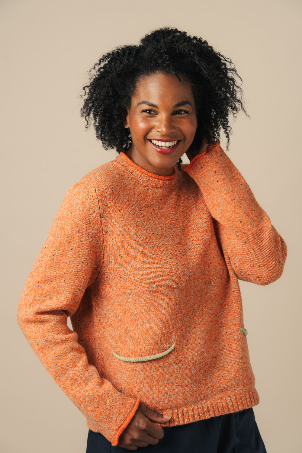 Tweed Nep Sweater Dune