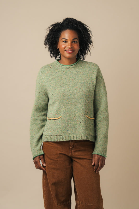 Tweed Nep Sweater Reed
