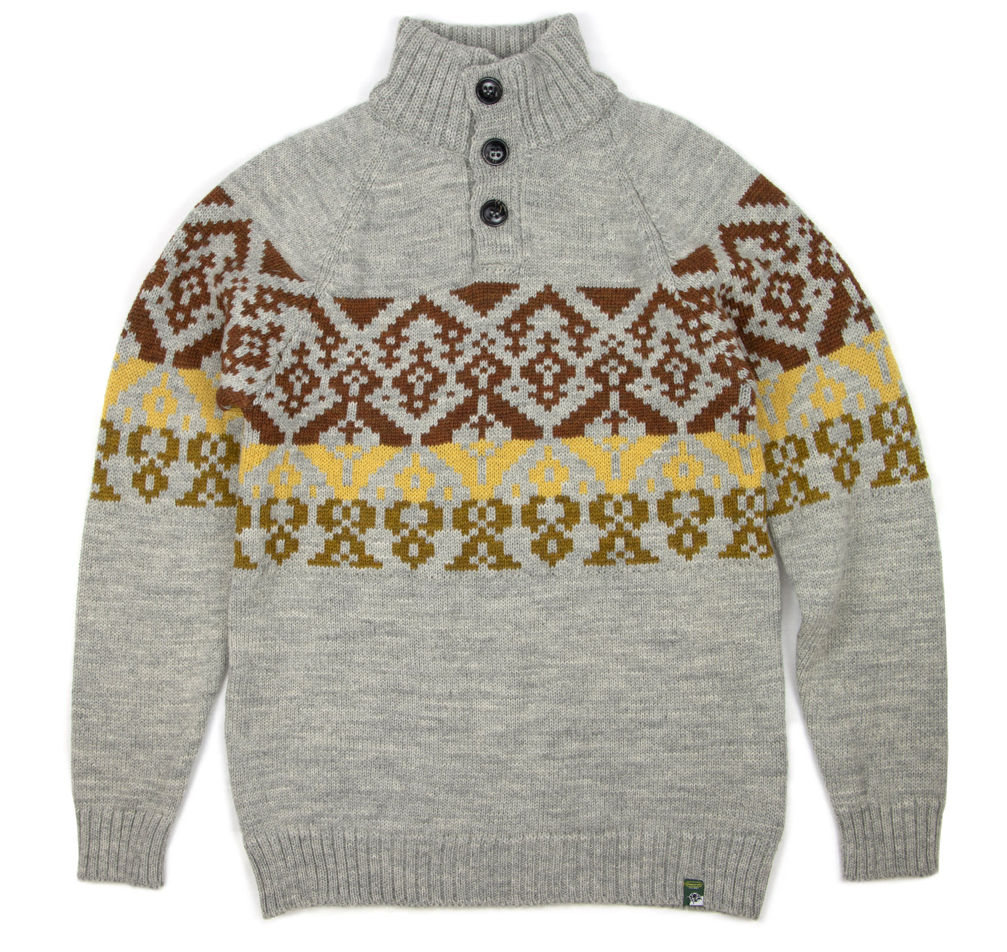 Beck Button Neck Nordic Jumper