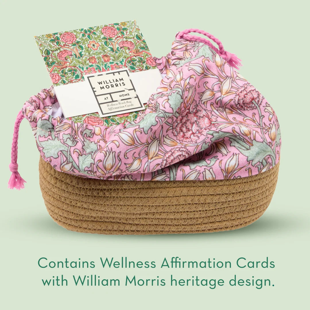 WILLIAM MORRIS AT HOME - THE MODERN HOMEMAKER Wellness Washbag with 10 Affirmation Cards