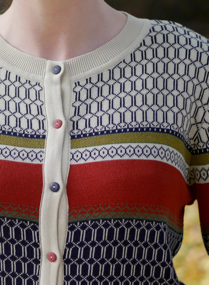 Vera - Geometric Fairisle Jacquard  Extra Large (20-22)