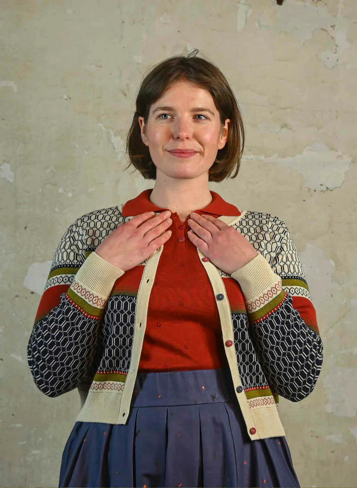 Vera - Geometric Fairisle Jacquard  Extra Large (20-22)