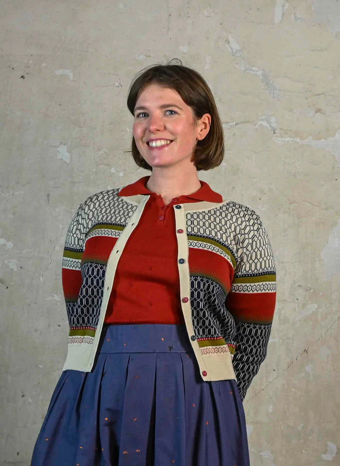 Vera - Geometric Fairisle Jacquard  Extra Large (20-22)