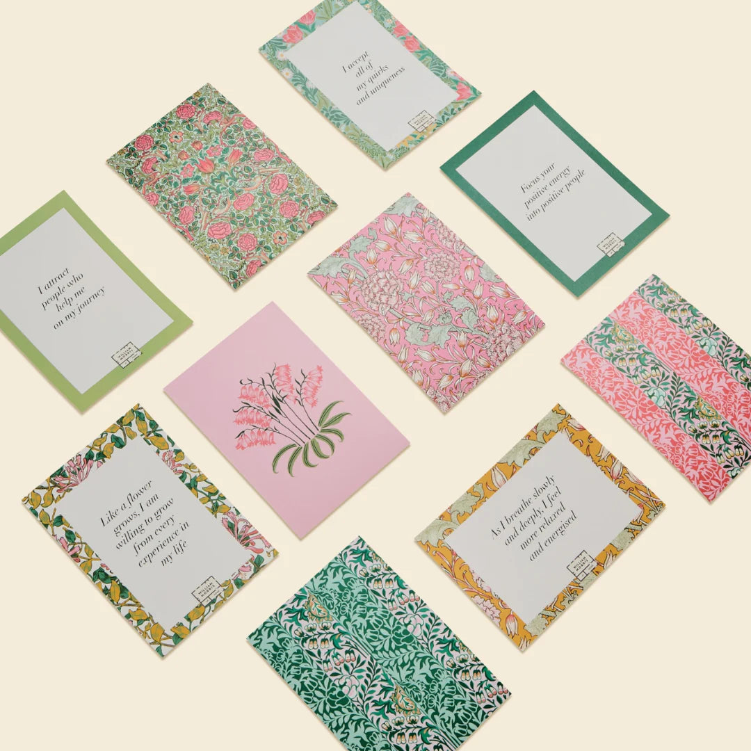 WILLIAM MORRIS AT HOME - THE MODERN HOMEMAKER Wellness Washbag with 10 Affirmation Cards