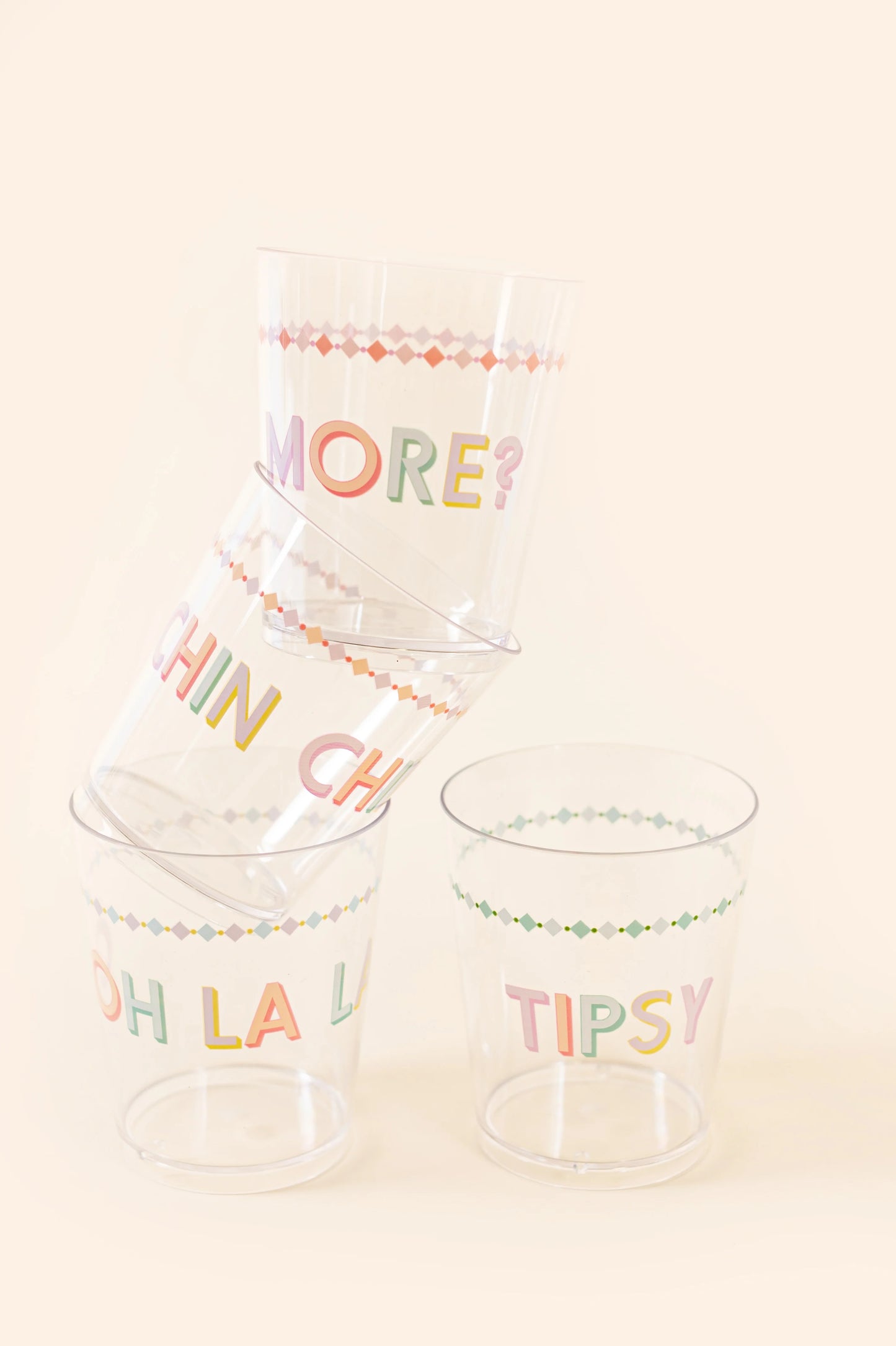 YVONNE ELLEN SET OF 4 PICNIC TUMBLERS