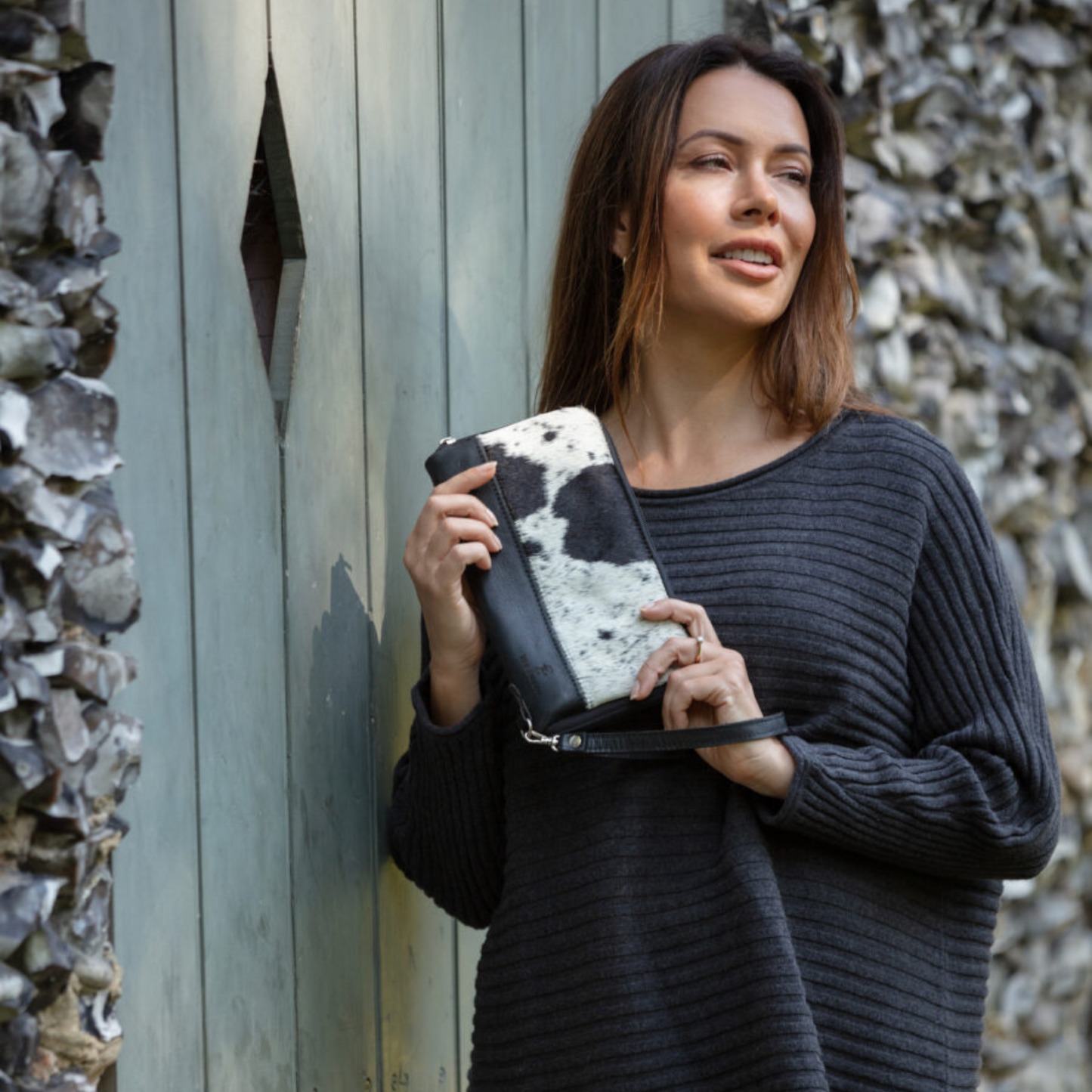 Cowhide Travel Wallet/Clutch