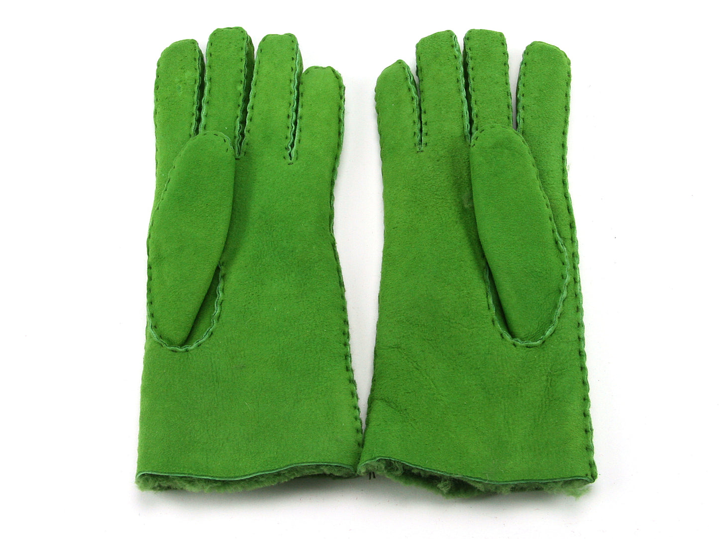 Hand Sewn Ladies Lambskin Gloves - Apple