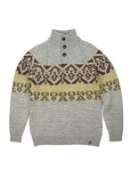 Beck Button Neck Nordic Jumper
