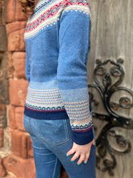 Alpine Short Cardigan Blue Morning