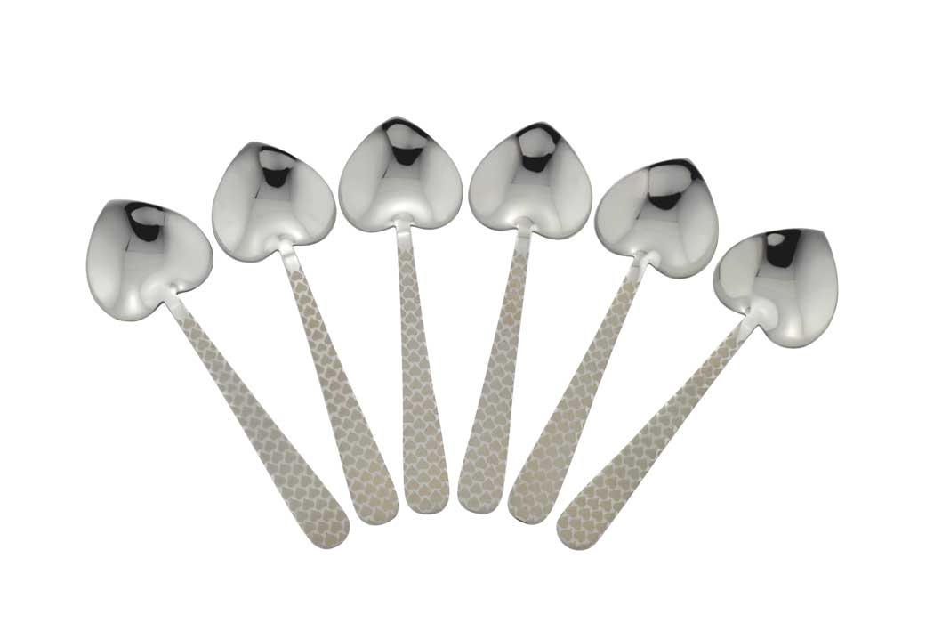 Heart Teaspoon set of 6