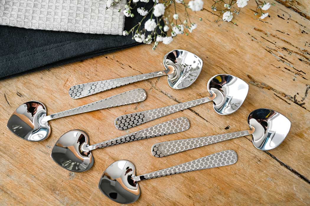 Heart Teaspoon set of 6