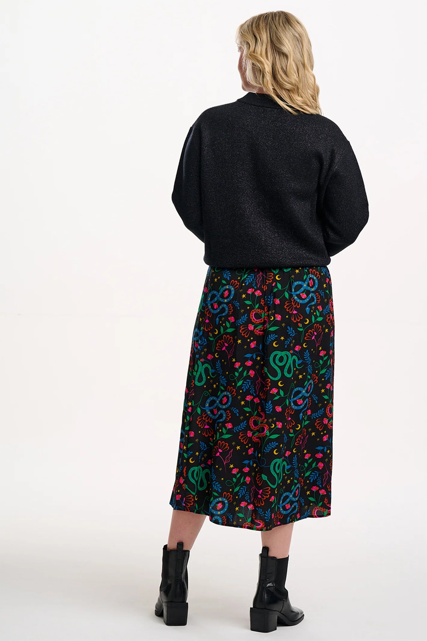 Solana Black Sparkle Bomber 18